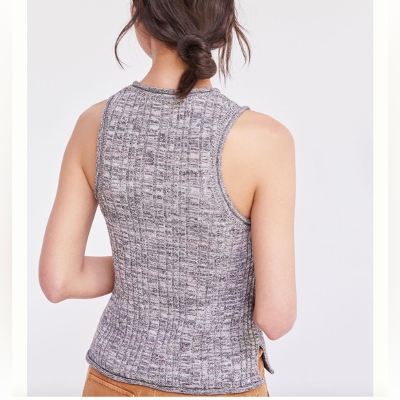 Pilcro Anthropologie knit high neck tank. Womens size L. - Picture 2 of 14